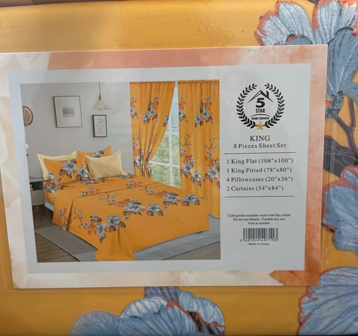 KING 8 PIECES SHEET SET