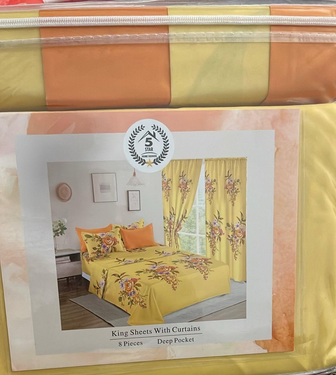 KING 8 PIECES SHEET SET