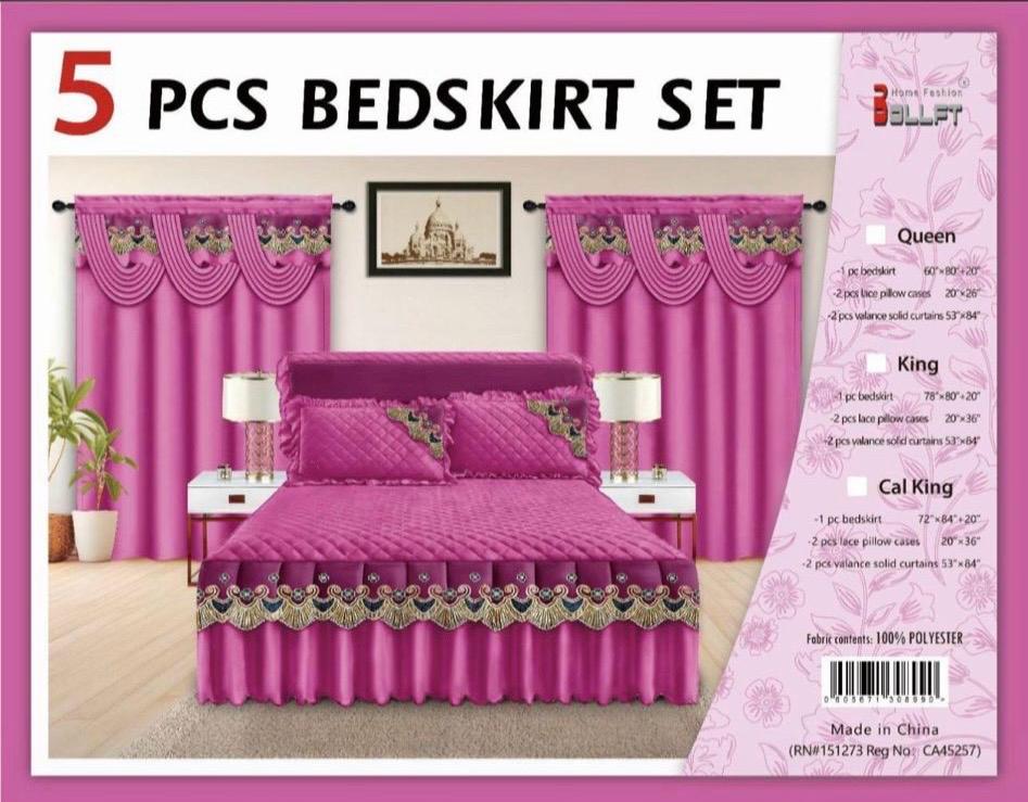 5PCS BEDSKIRT SET