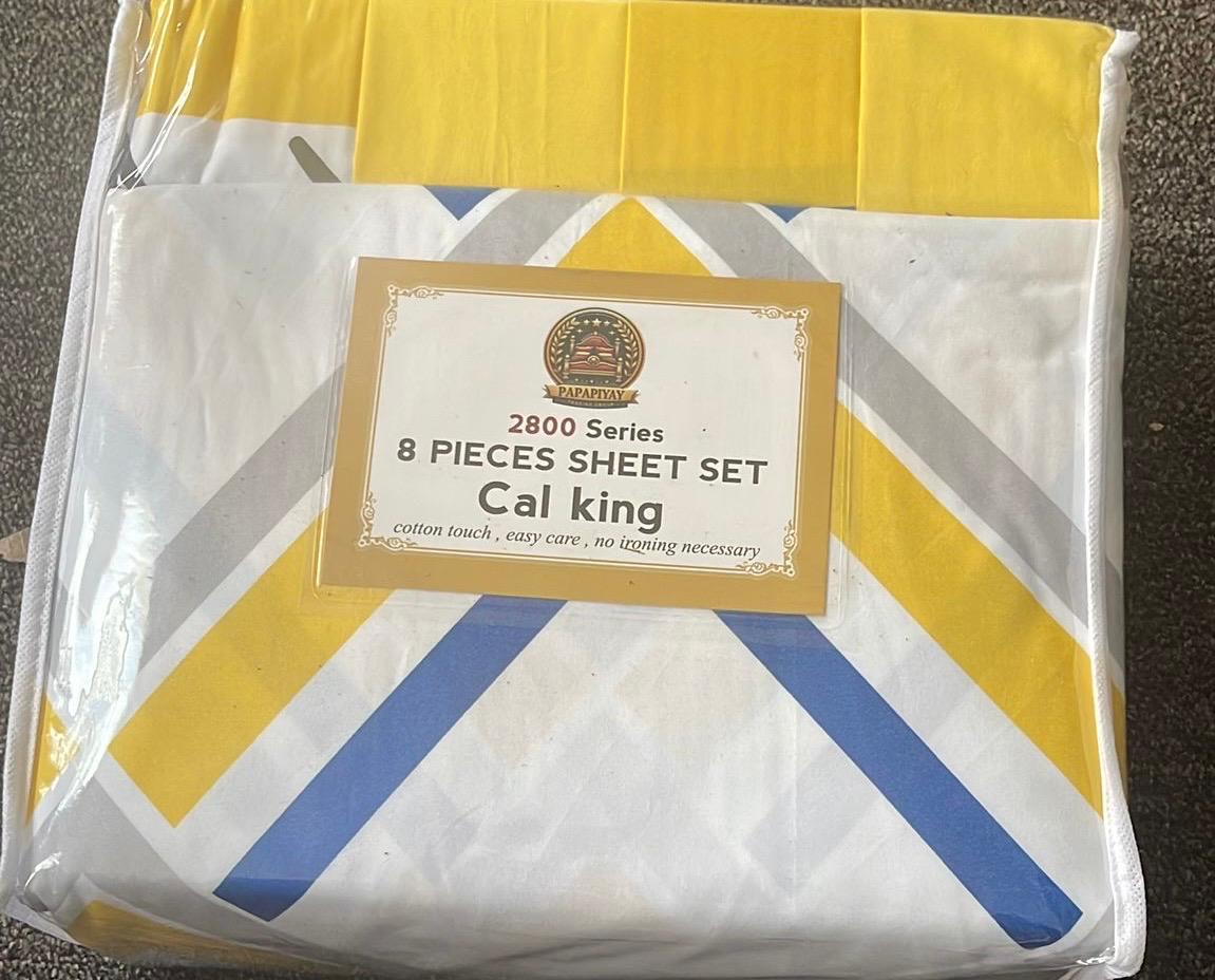 8 PIECES SHEET SET CAL KING
