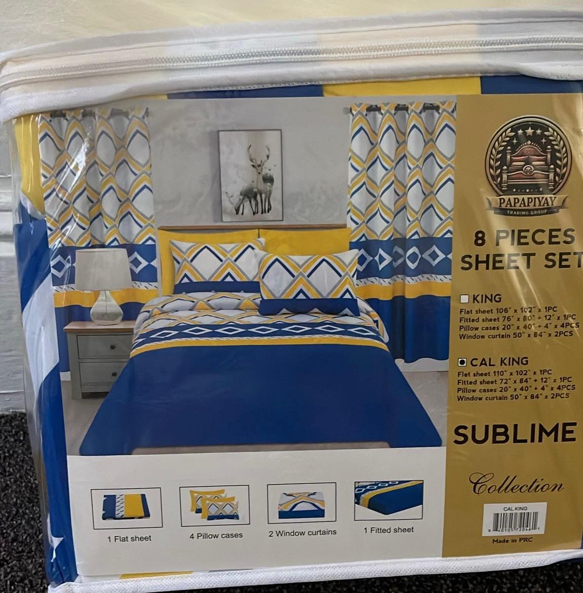 8 PIECES SHEET SET SUBLIME COLLECTION