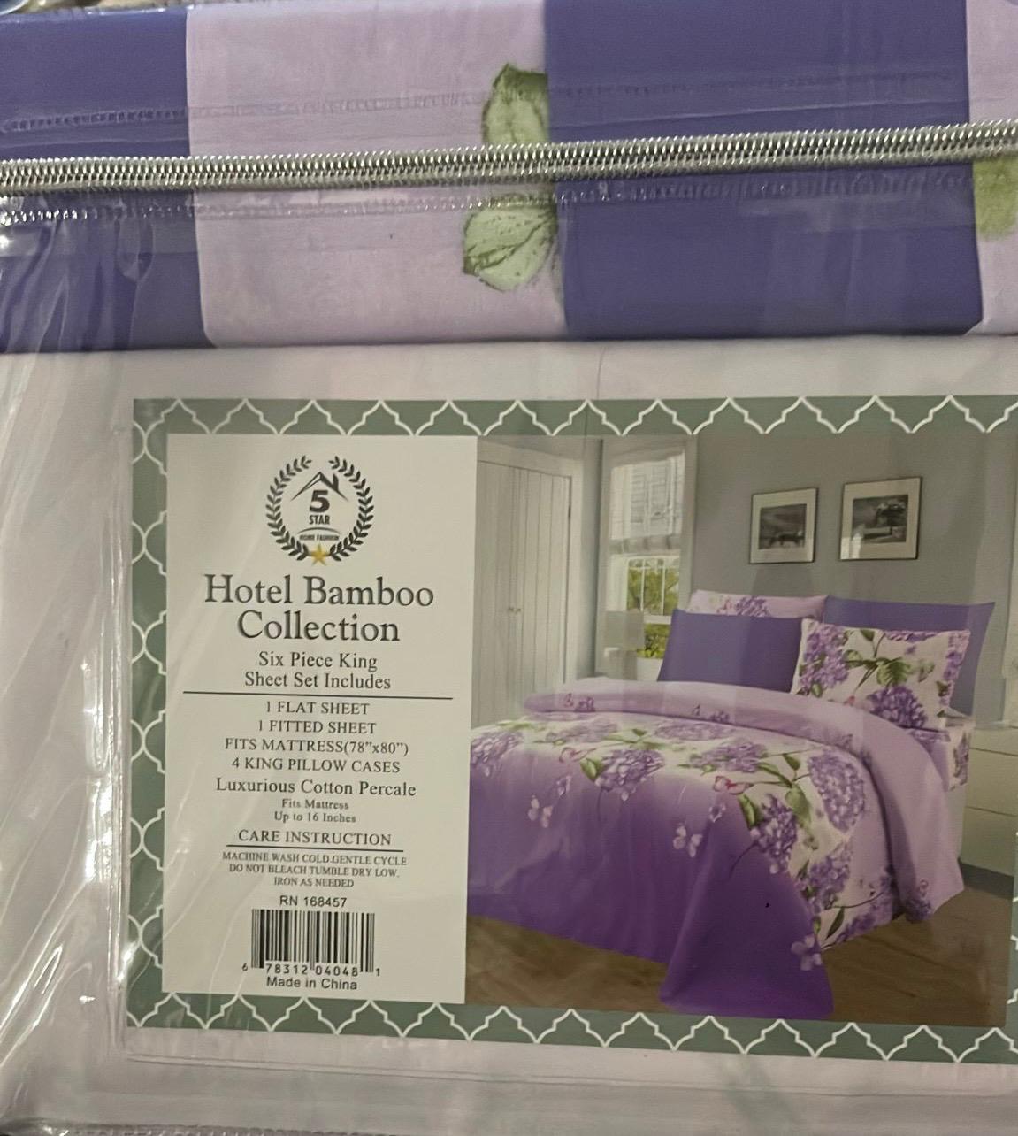 HOTEL BAMBOO COLLECTION 6 PIECES SET INCLUDES