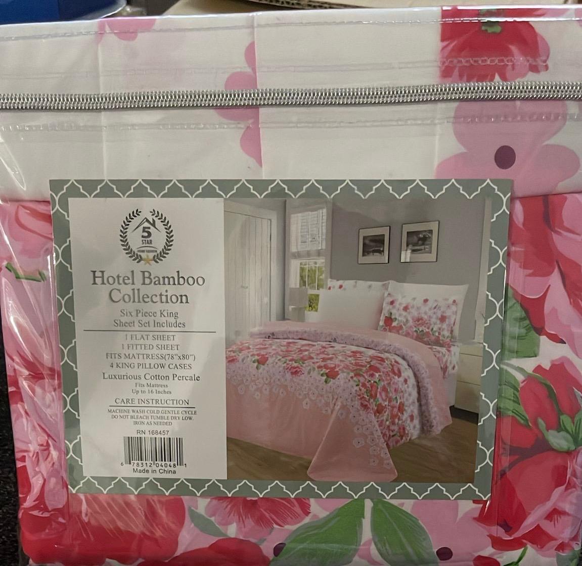 HOTEL BAMBOO COLLECTION 6 PIECES SET INCLUDES