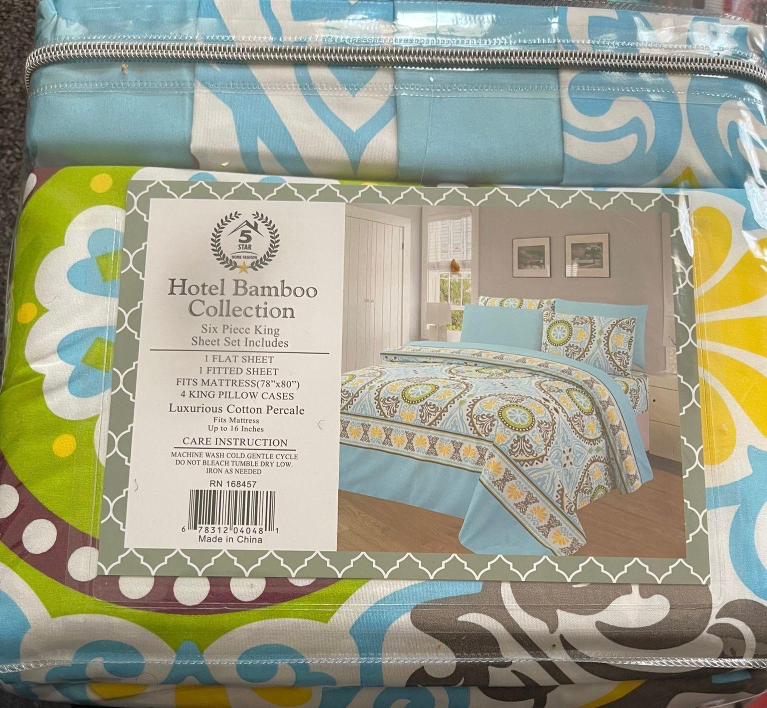 HOTEL BAMBOO COLLECTION 6 PIECES SET INCLUDES