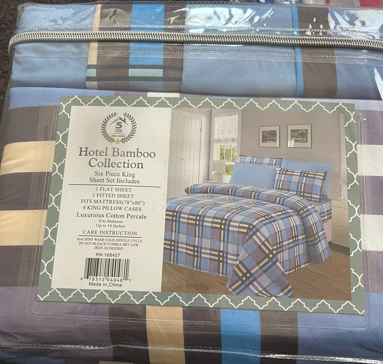 HOTEL BAMBOO COLLECTION 6 PIECES SET INCLUDES